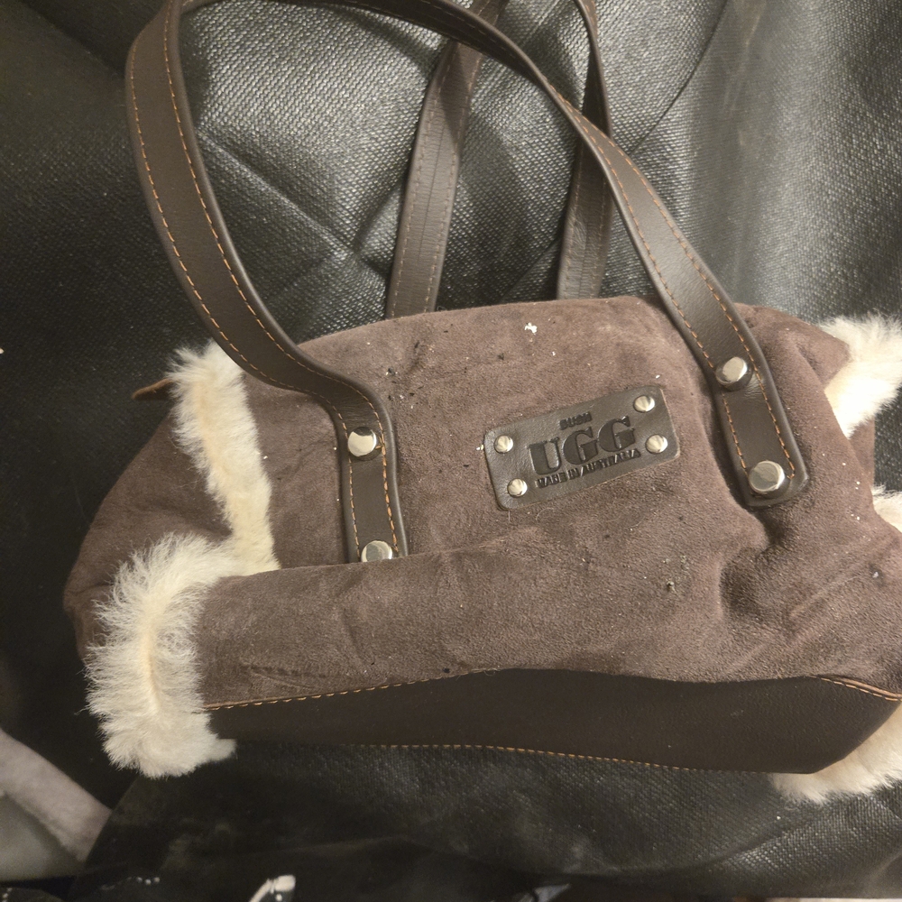 UGG Tan and Cream Shoulder Bag